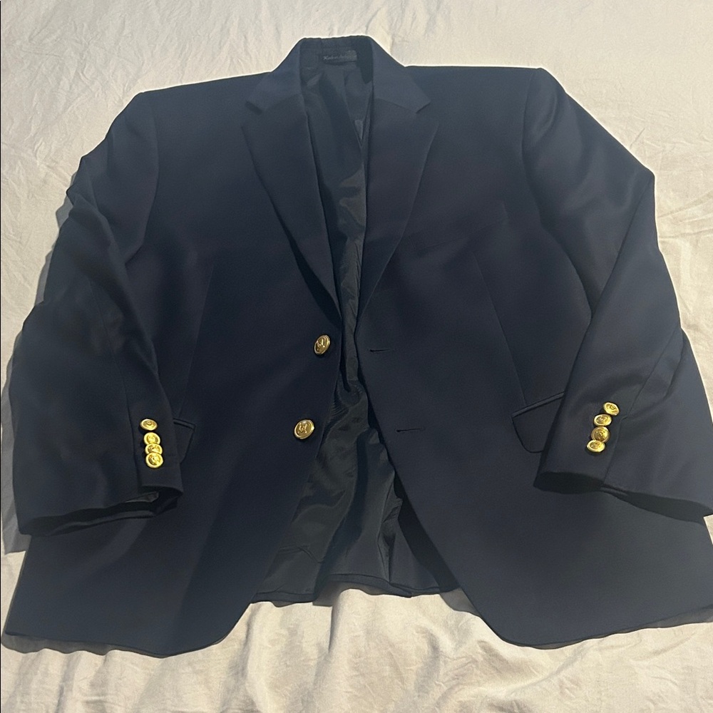 Lauren Ralph Lauren Dark Blue Blazer with Gold Accents